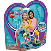 Lego Friends 41386 Stephanie nyári szív alakú doboza
